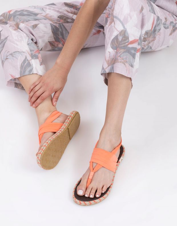 נעלי נשים - Nalho - סנדלים GANIKA COTTON - כתום