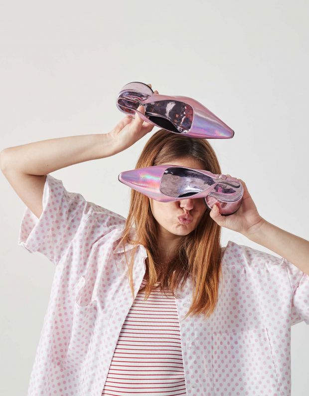 נעלי נשים - Jeffrey Campbell - סירה FERRA - ורוד