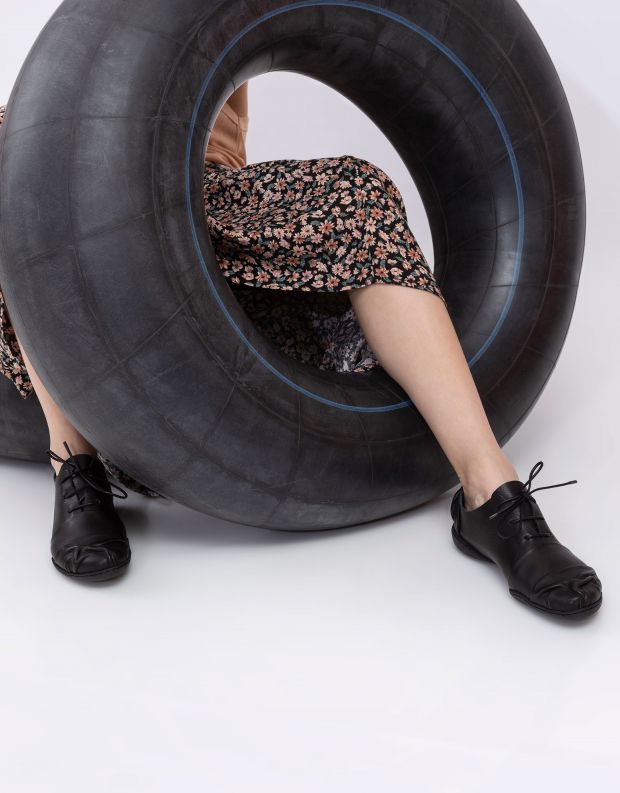 נעלי נשים - Trippen - נעלי עור BRUISE CUP - שחור