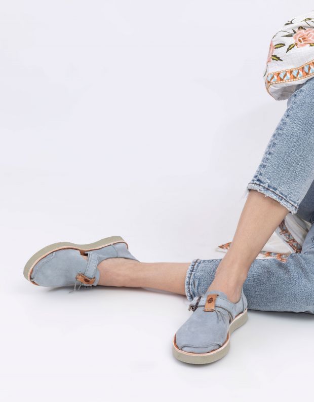 נעלי נשים - Satorisan - נעלי עור BENIRRAS - אפור בהיר