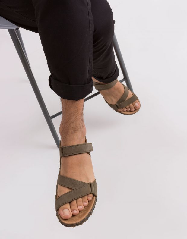 נעלי גברים - El Naturalista - סנדלים REDES - חאקי