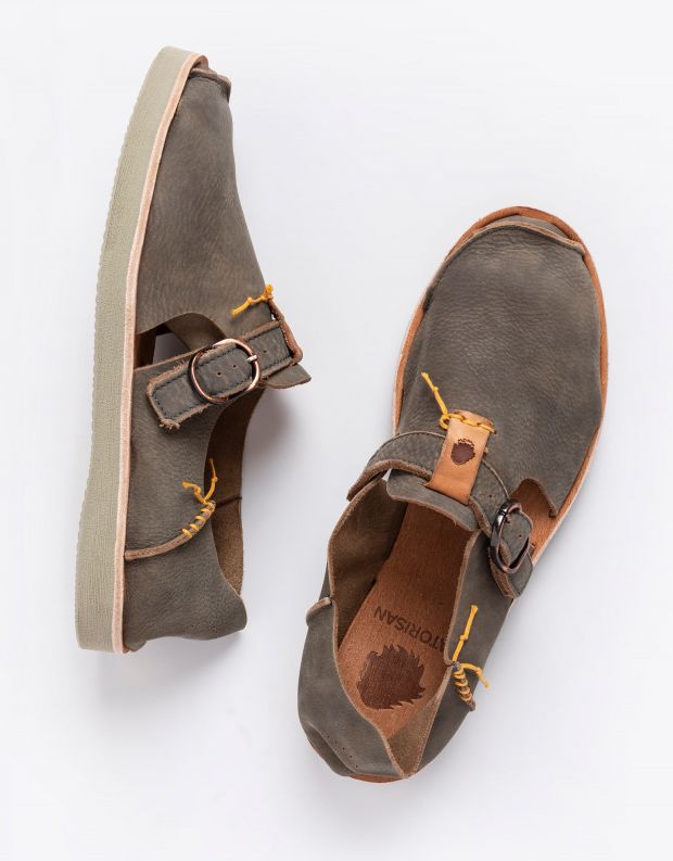 נעלי גברים - Satorisan - נעלי עור BENIRRAS - אבן