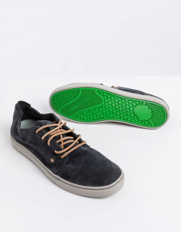 נעלי גברים - Satorisan - סניקרס זמש HEISEI RUSTIK - שחור