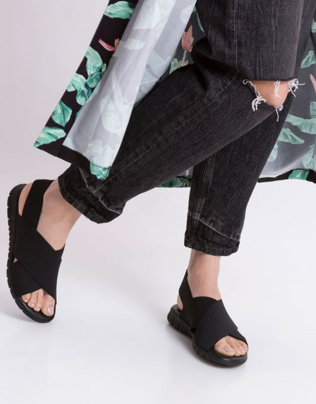 נעלי נשים - NR Rapisardi - סנדלי איקס LESLIE - שחור