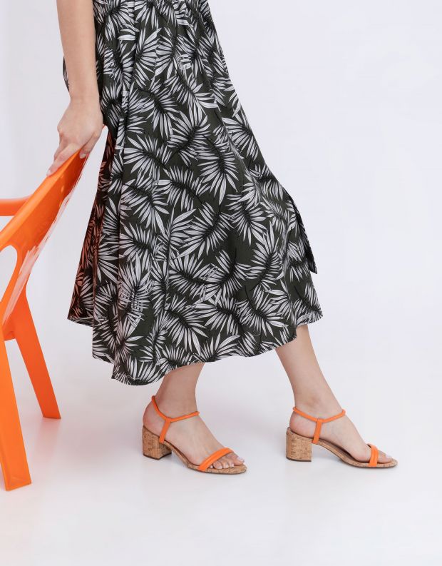 נעלי נשים - Schutz - סנדלי עקב CARMEN - כתום