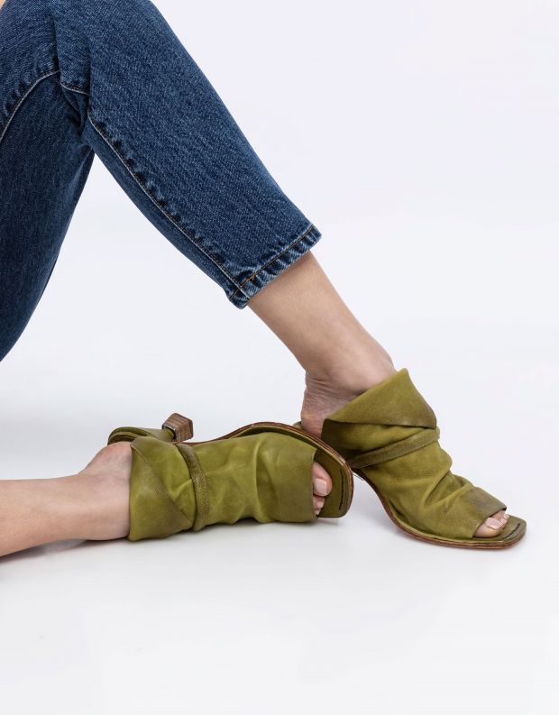 נעלי נשים - A.S. 98 - כפכפי עקב HEAR - ירוק