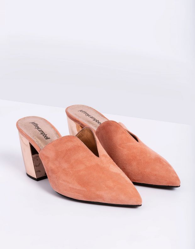 נעלי נשים - Jeffrey Campbell - כפכפי עקב COMPLETE - ורוד