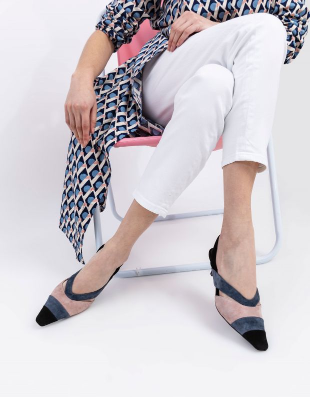 נעלי נשים - Jeffrey Campbell - סנדלי זמש רצועות EIGHT - אפור