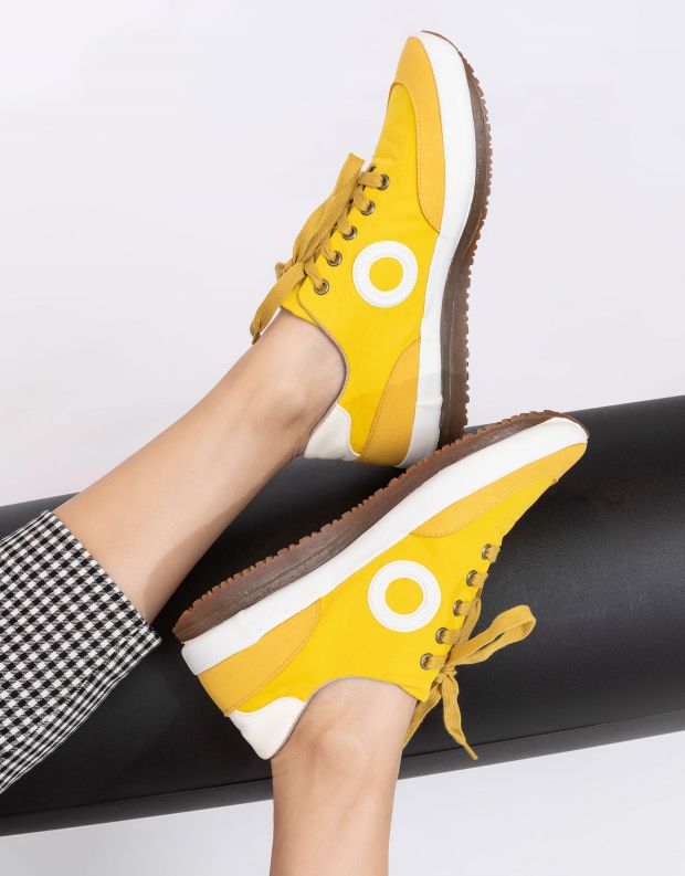 נעלי נשים - Aro - סניקרס JAQ C VEGAN - צהוב