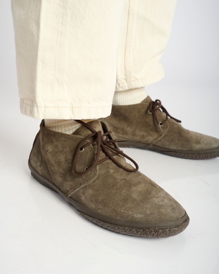 נעלי גברים - Aro - נעלי זמש WILLY - חום כהה2