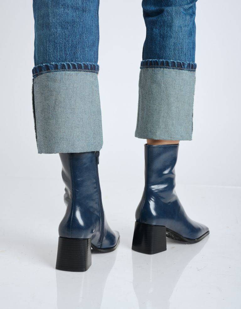 נעלי נשים - Jeffrey Campbell - מגפונים SLIQUE - כחול4