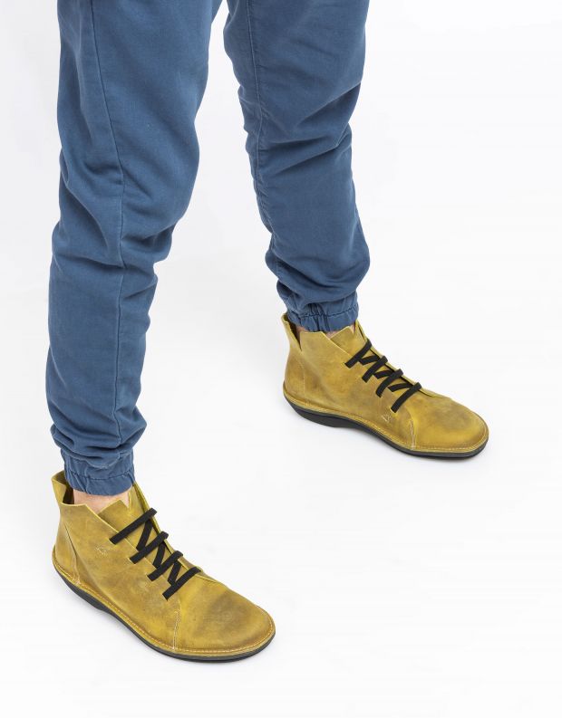 נעלי גברים - loints of Holland - נעלי TURBO שרוכים אלסטיים - צהוב