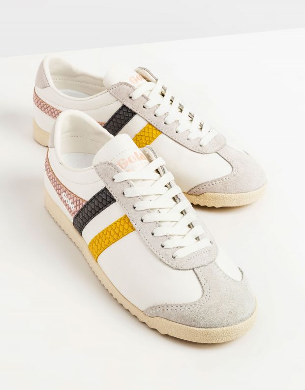 נעלי נשים - Gola - סניקרס BULLET TRIDENT נחש - לבן