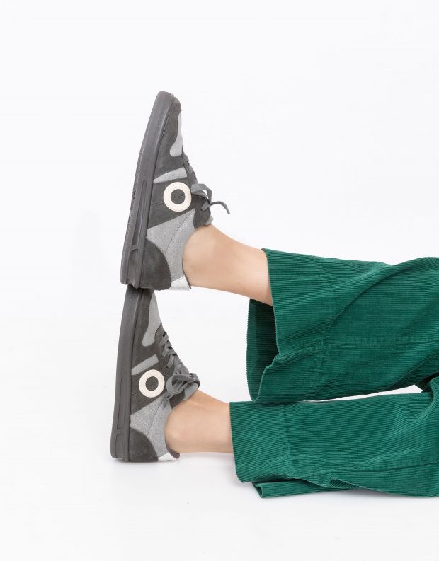 נעלי נשים - Aro - סניקרס FINCA ג'ינס מנצנץ - אפור