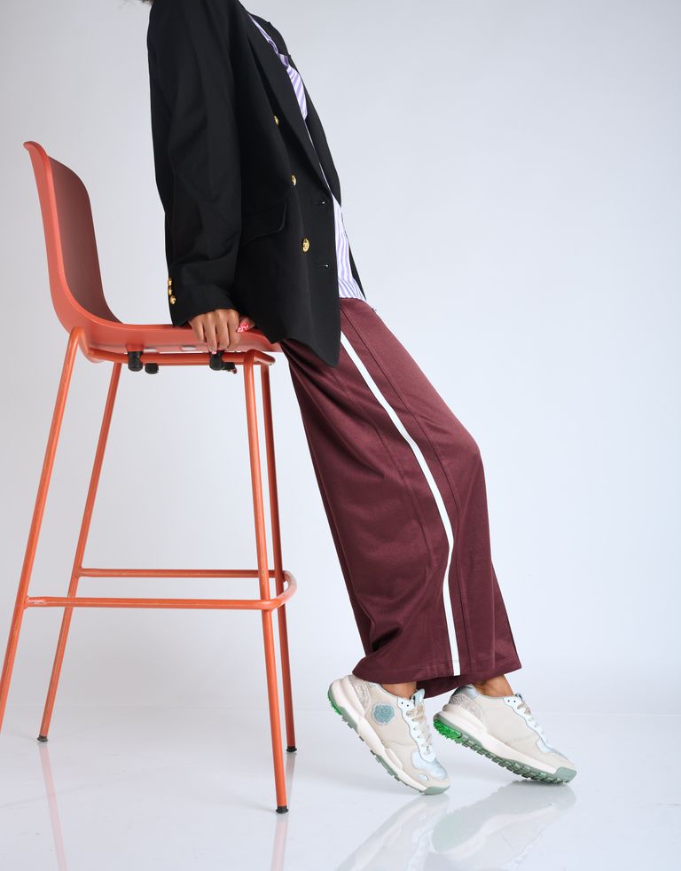 נעלי נשים - Satorisan - סניקרס עור CHACRONA - לבן   כסף2