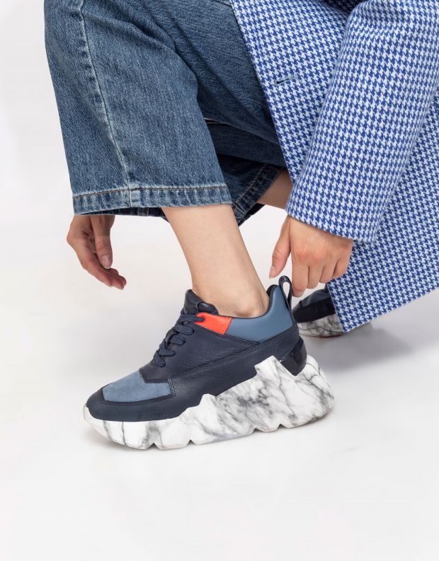 נעלי נשים - United Nude - סניקרס SPACE KICK - כחול