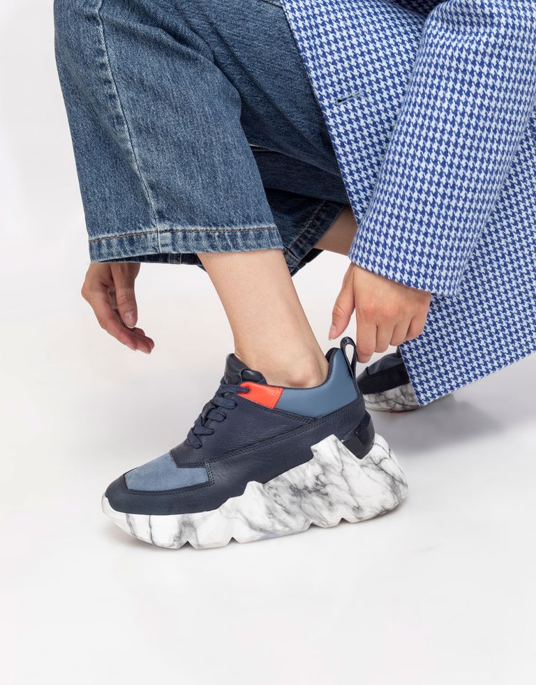 נעלי נשים - United Nude - סניקרס SPACE KICK - כחול