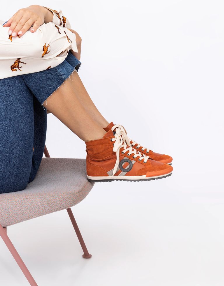 נעלי נשים - Aro - סניקרס גבוהות IDO B - כתום