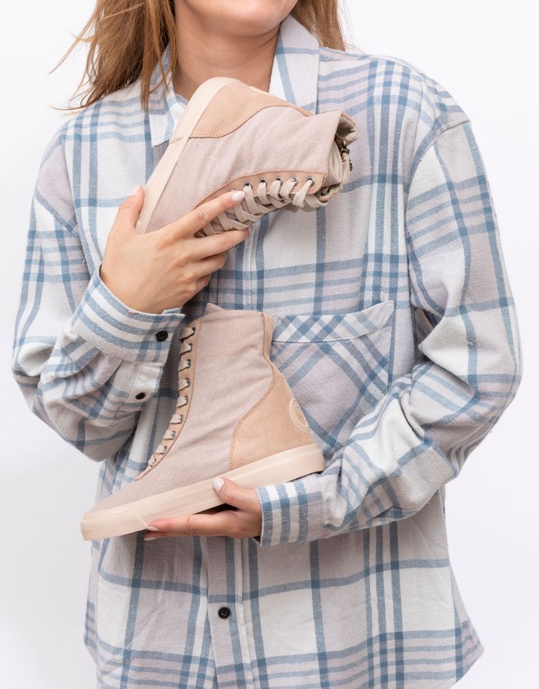 נעלי נשים - Aro - מגפוני ג'ינס מטאלי EMMA - ניוד
