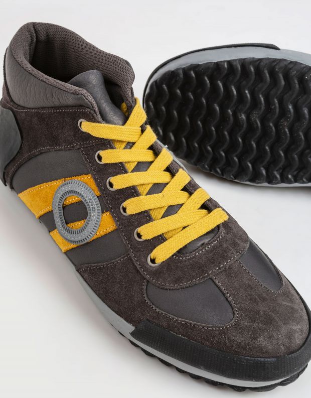 נעלי גברים - Aro - סניקרס גבוהות IDO - אפור   כתום