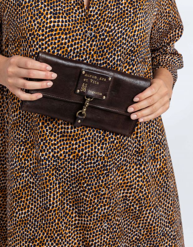 נעלי נשים - A.S. 98 - ארנק עור גדול BUSINESS - חום