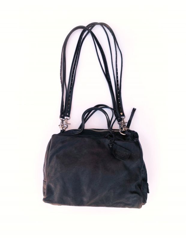 נעלי נשים - A.S. 98 - תיק צד גדול רצועות דקות - שחור