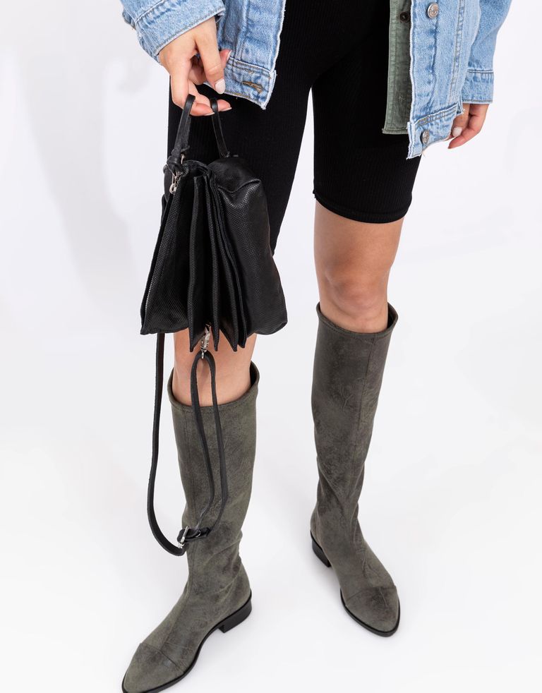 נעלי נשים - A.S. 98 - תיק אקורדיאון קטן - שחור2