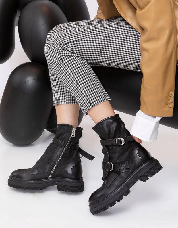 נעלי נשים - A.S. 98 - מגפוני מעטפת HEAVEN - שחור