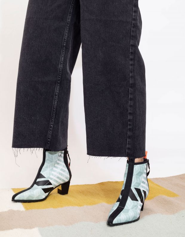 נעלי נשים - United Nude - מגפוני עקב LEV CALLI MID - מנטה