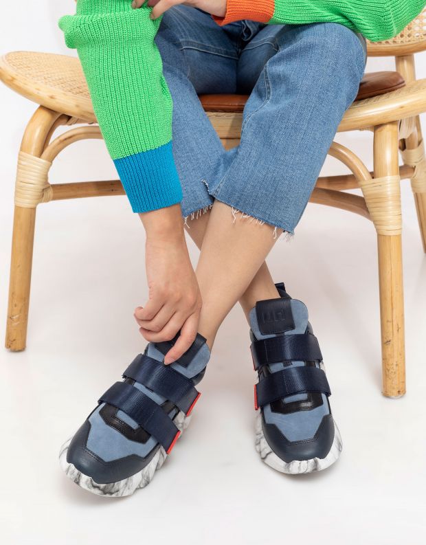 נעלי נשים - United Nude - סניקרסSPACE KICK סקוטצ'ים - כחול