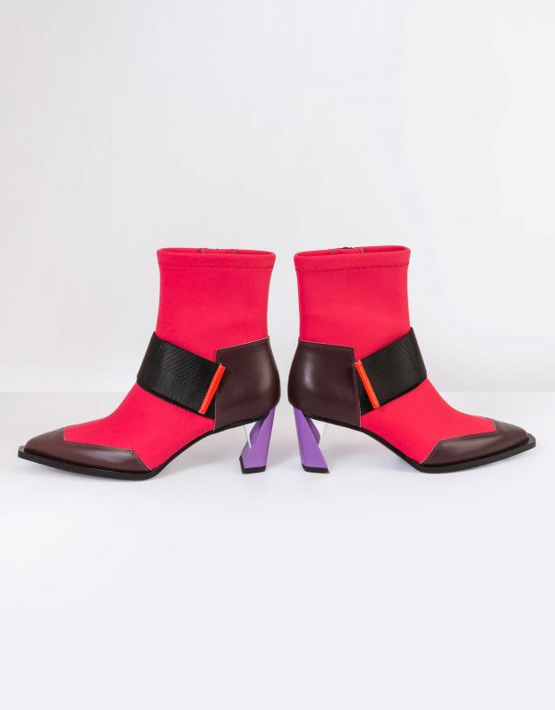 נעלי נשים - United Nude - מגפוני עקב ZINC RUN - אדום