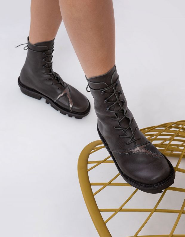 נעלי נשים - Trippen - מגפונים KINTSUGI CLOSED - אפור  כסף