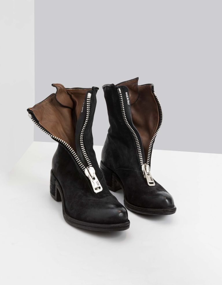 נעלי נשים - A.S. 98 - מגפיים OPEA רוכסן קדמי - שחור