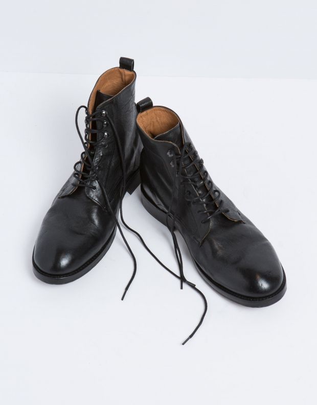 נעלי גברים - Hudson - נעלי עור YEW - שחור