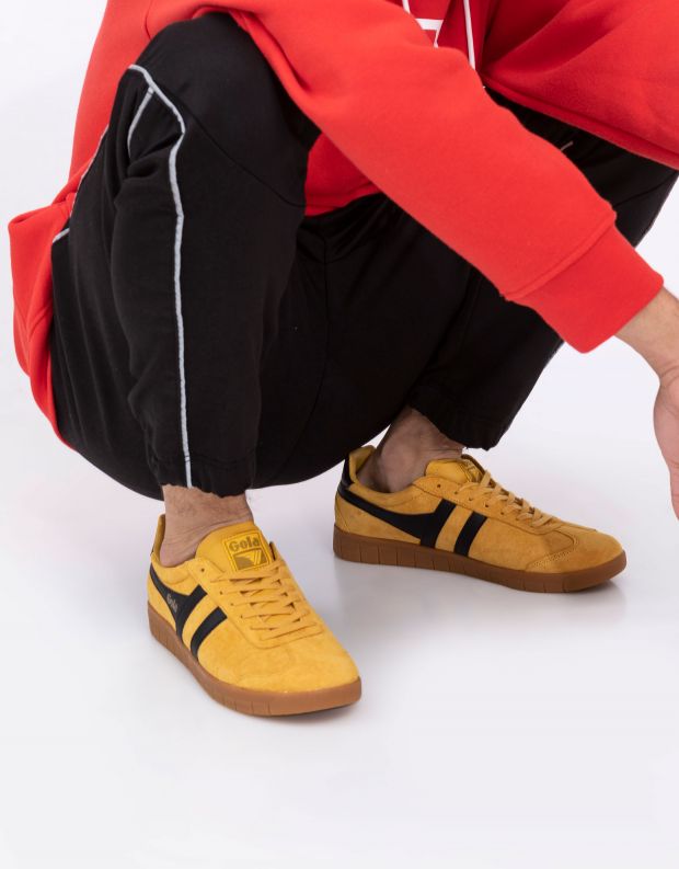 נעלי גברים - Gola - סניקרס HURRICANE SUEDE - צהוב   שחור