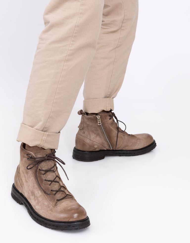 נעלי גברים - A.S. 98 - נעליים גבוהות AUDERE - חום בהיר