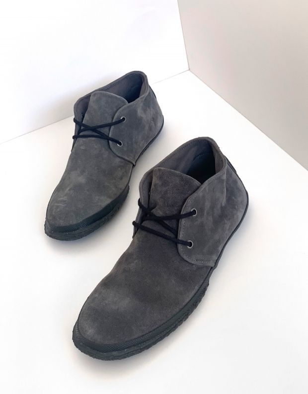 נעלי גברים - Aro - נעלי זמש WILLY - אפור כהה
