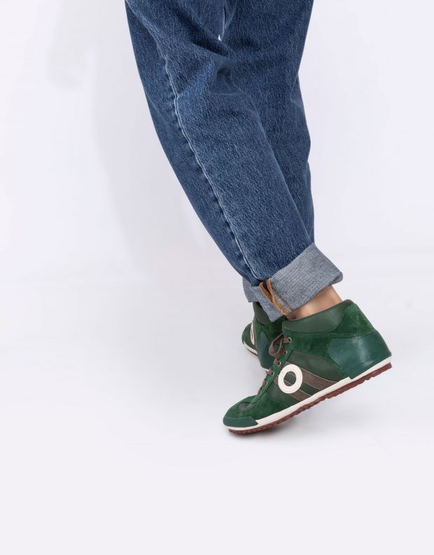 נעלי גברים - Aro - סניקרס גבוהות IDO - ירוק