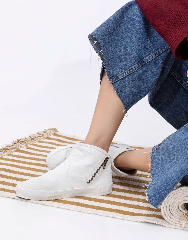 נעלי נשים - Aro - מגפונים NOELLE - לבן