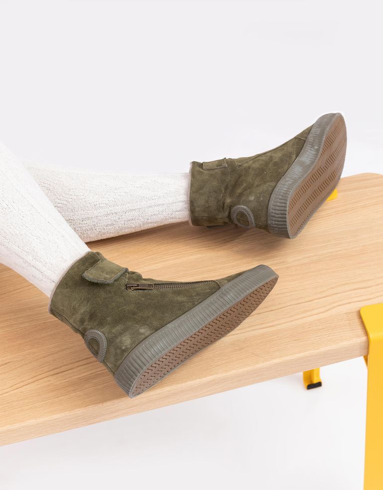 נעלי נשים - Aro - מגפונים עם סקוטש NOELLE - זית2