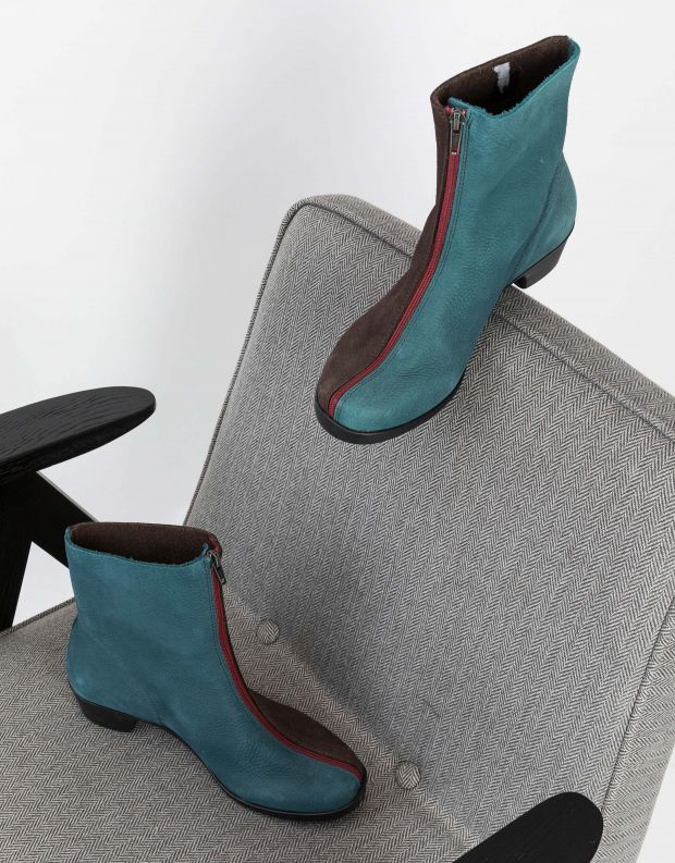 נעלי נשים - loints of Holland - מגפונים בשני צבעים OPERA - כחול   חום