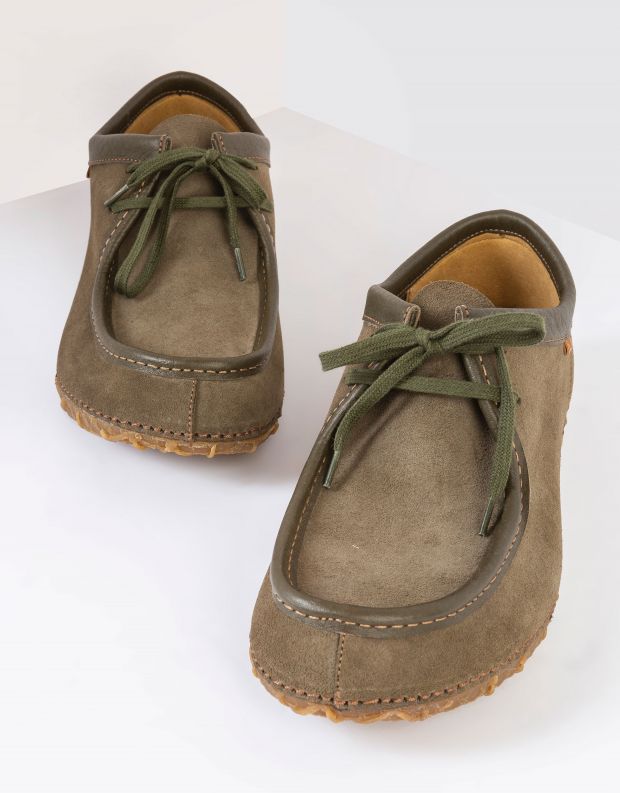 נעלי גברים - El Naturalista - נעלי מוקסינים REDES - חאקי