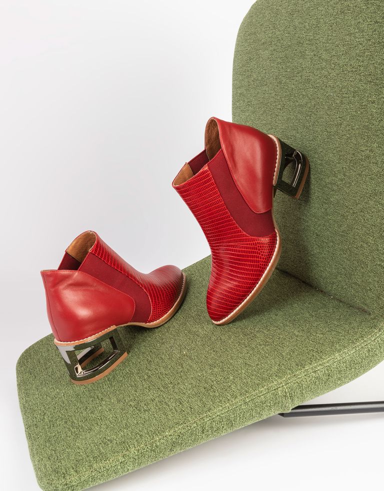 נעלי נשים - Jeffrey Campbell - מגפונים DUVAL - אדום