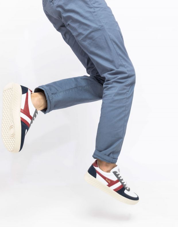 נעלי גברים - Gola - סניקרס GRANDSLAM QUADRANT - לבן   כחול
