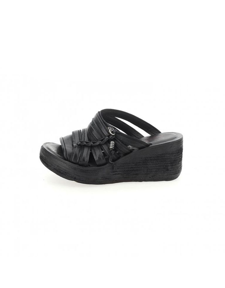 נעלי נשים - A.S. 98 - כפכפי פלטפורמה רצועות NOA - שחור
