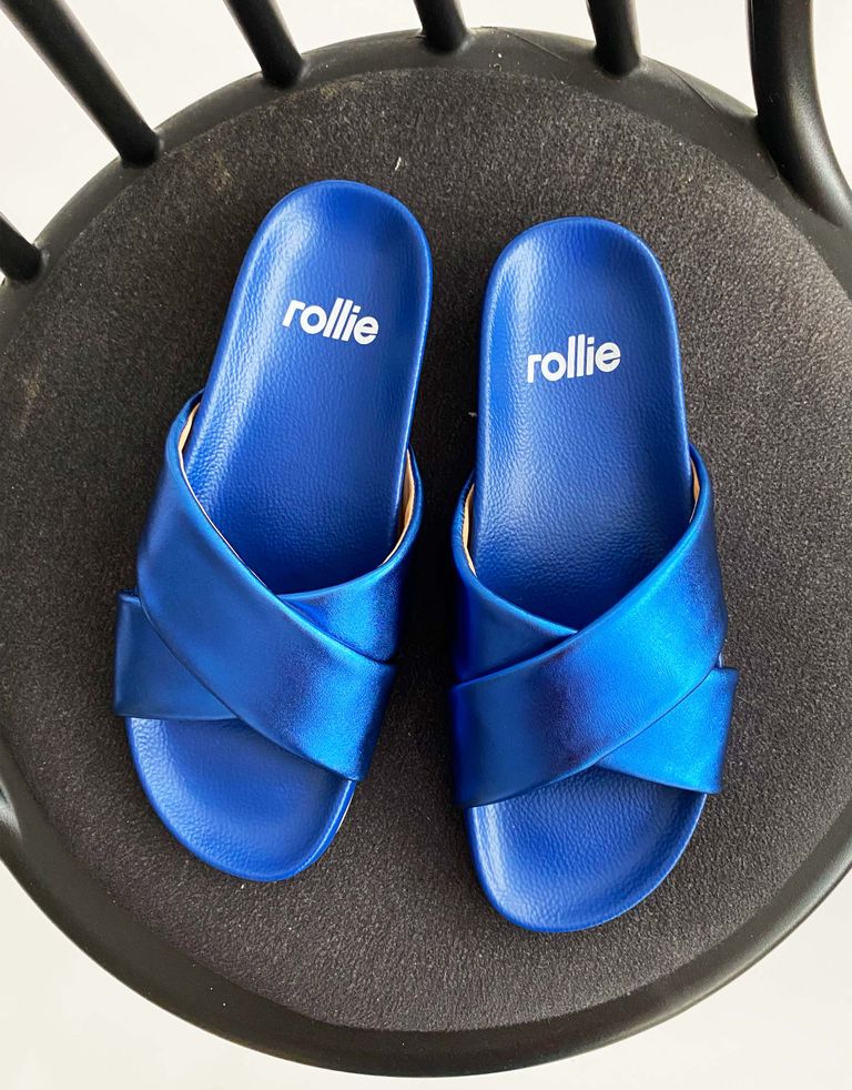 נעלי נשים - Rollie - כפכפי איקס TIDE CROSS - כחול מבריק
