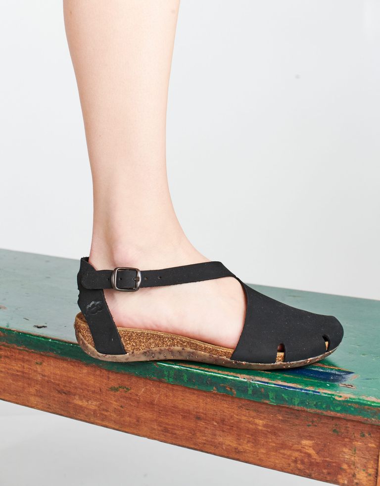 נעלי נשים - loints of Holland - סנדלי עור FLORIDA - שחור