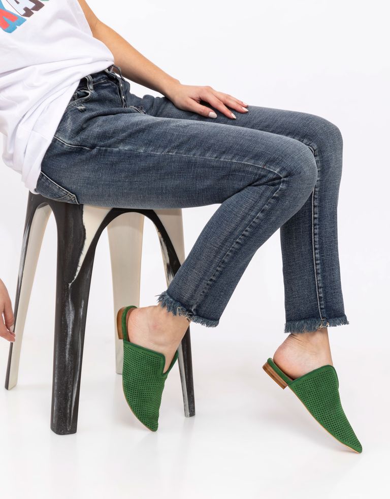 נעלי נשים - Jeffrey Campbell - כפכפי מיולז CLEOS - ירוק