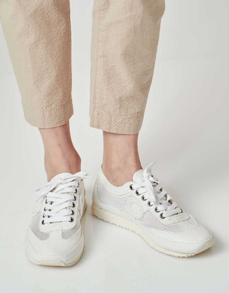 נעלי נשים - Aro - סניקרס JOANETA PLUS GLITT - לבן