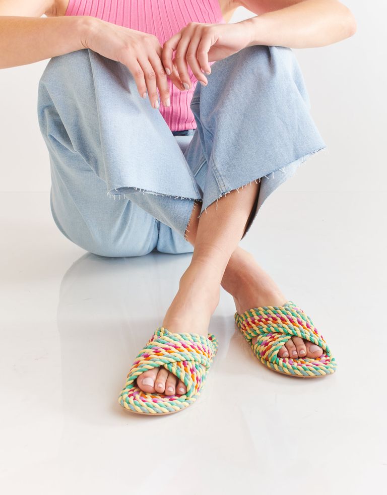 נעלי נשים - Salt+Umber - כפכפים שטוחים SARAYA - מנטה